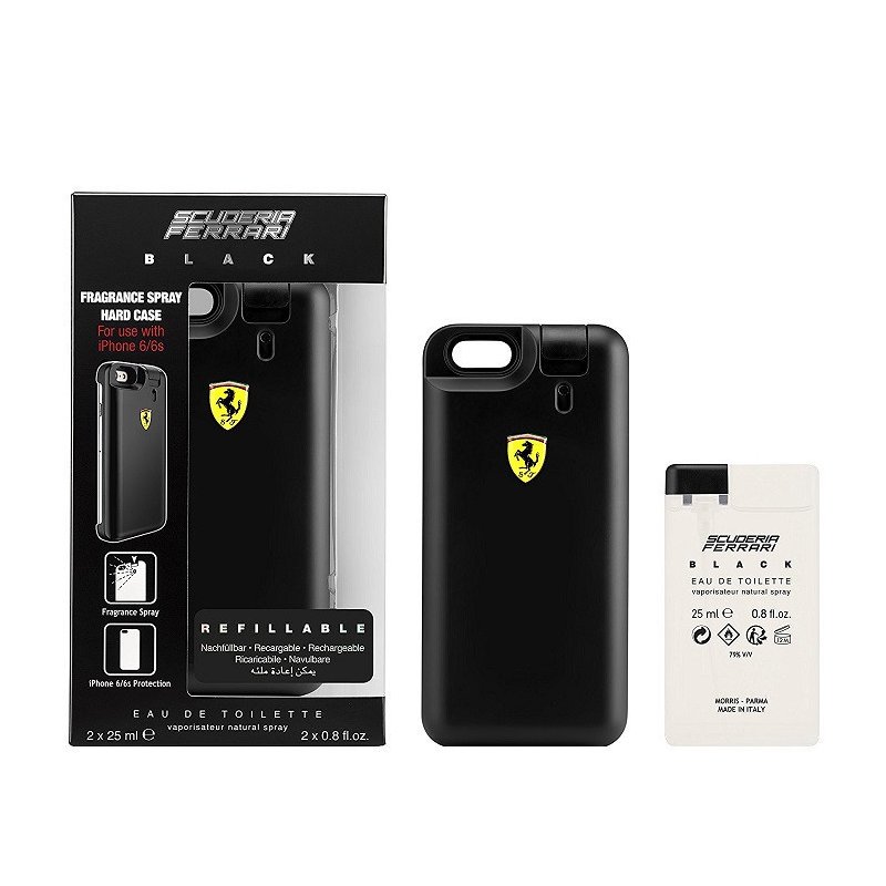 Ferrari Black Scuderia Set 2 Un 25Ml Mas Carcasa Iphone 6